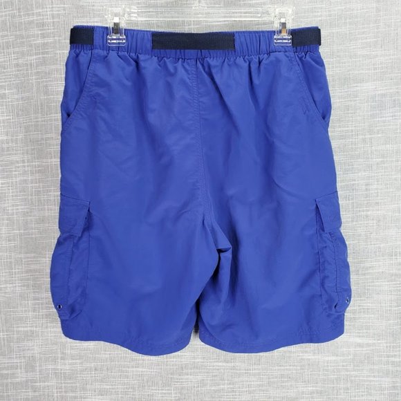 Lands' End Blue Cargo Shorts Medium - Picture 3 of 4